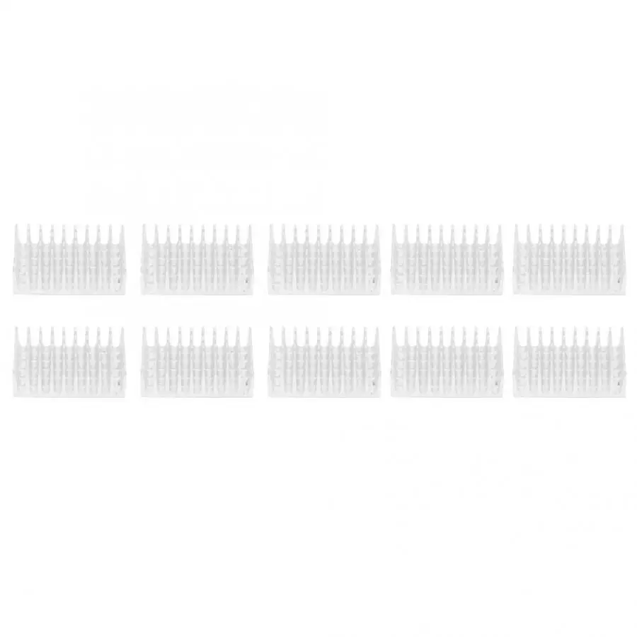 10 шт. Радиатор Серебряный алюминиевый радиатор для нескольких целей 23x35x10 мм |