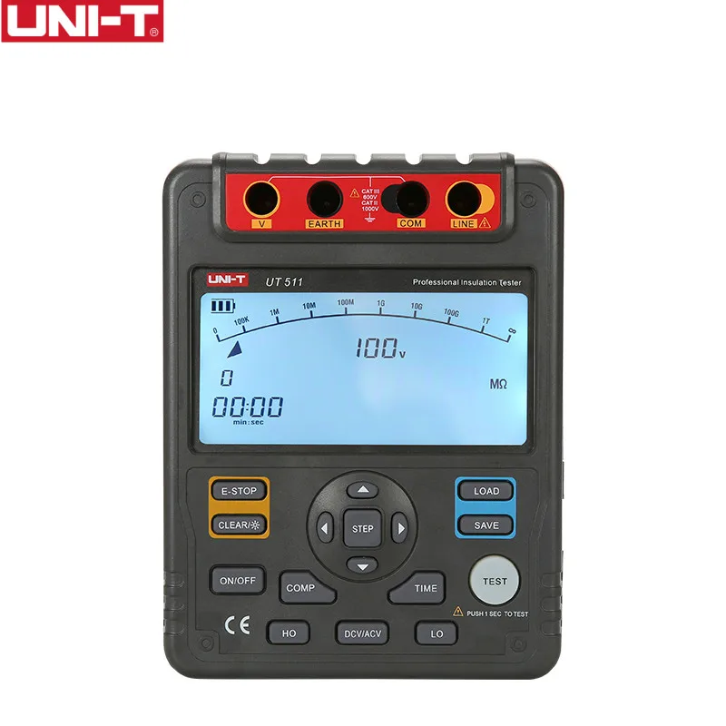 UNI-T UT511 1000V 10gohm цифровой измерители сопротивления изоляции вольтметр Авто