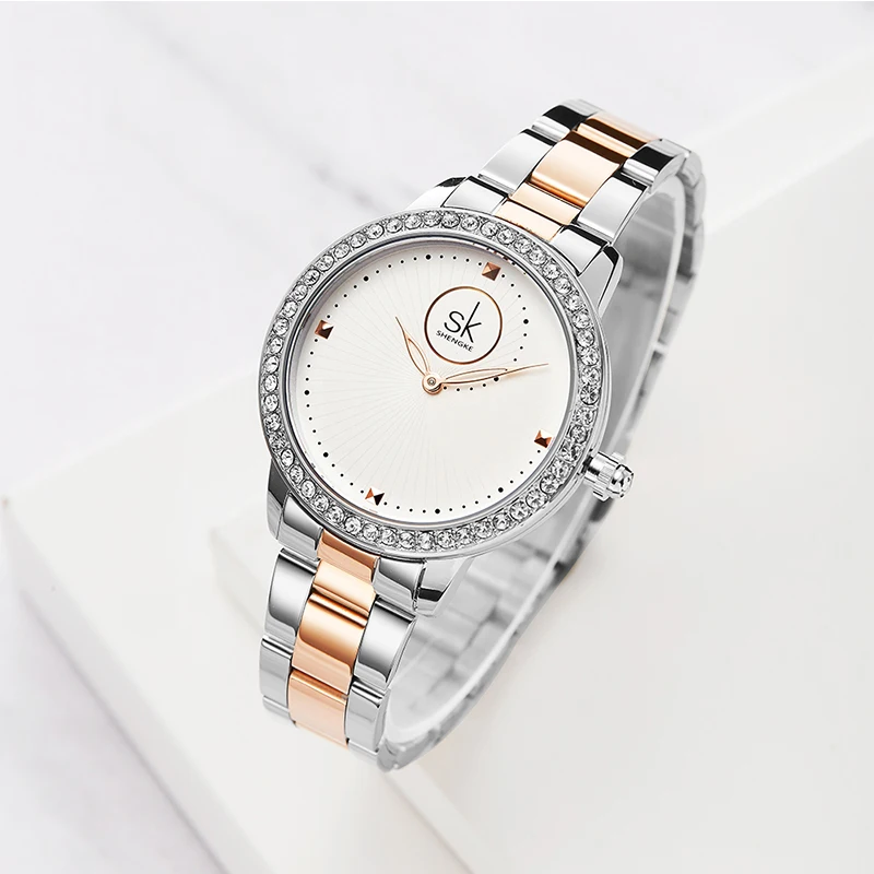 PANARS роскошные женские кварцевые часы с бриллиантами дизайн корпуса золотые и