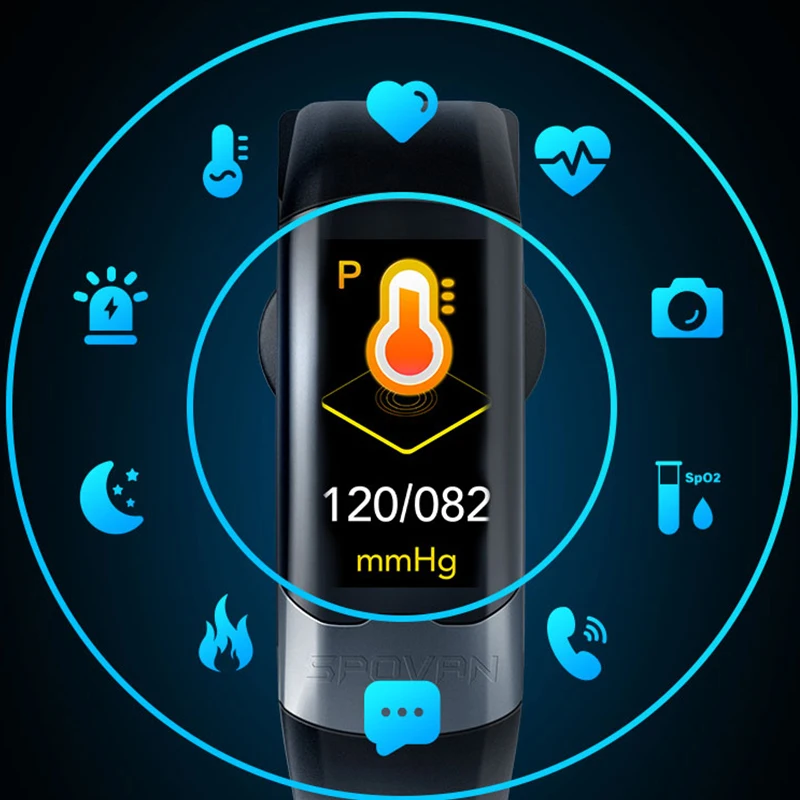 Смарт часы ECG PPG HRV IP67 с пульсометром Водонепроницаемый Фитнес браслет pk