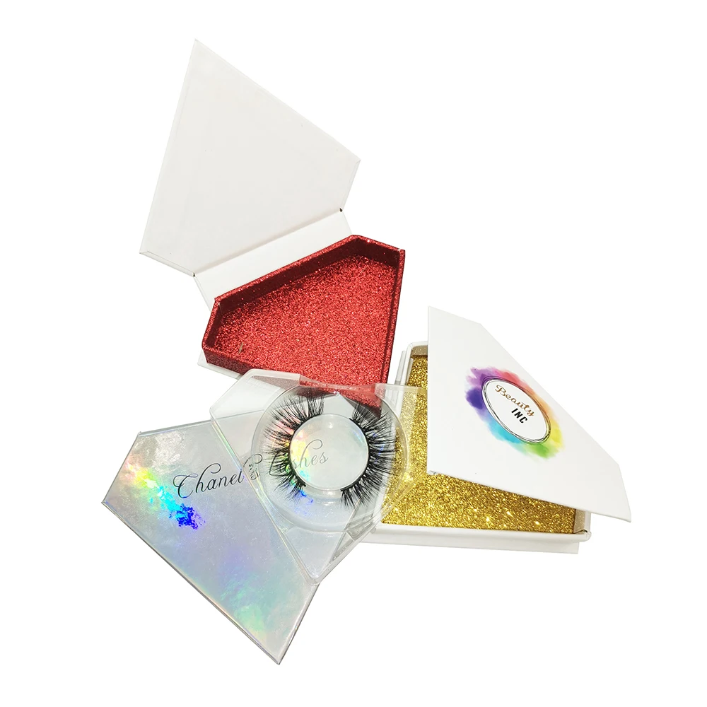 Алмазные Заказные норковые ресницы блестящая коробка Черная пятница целые