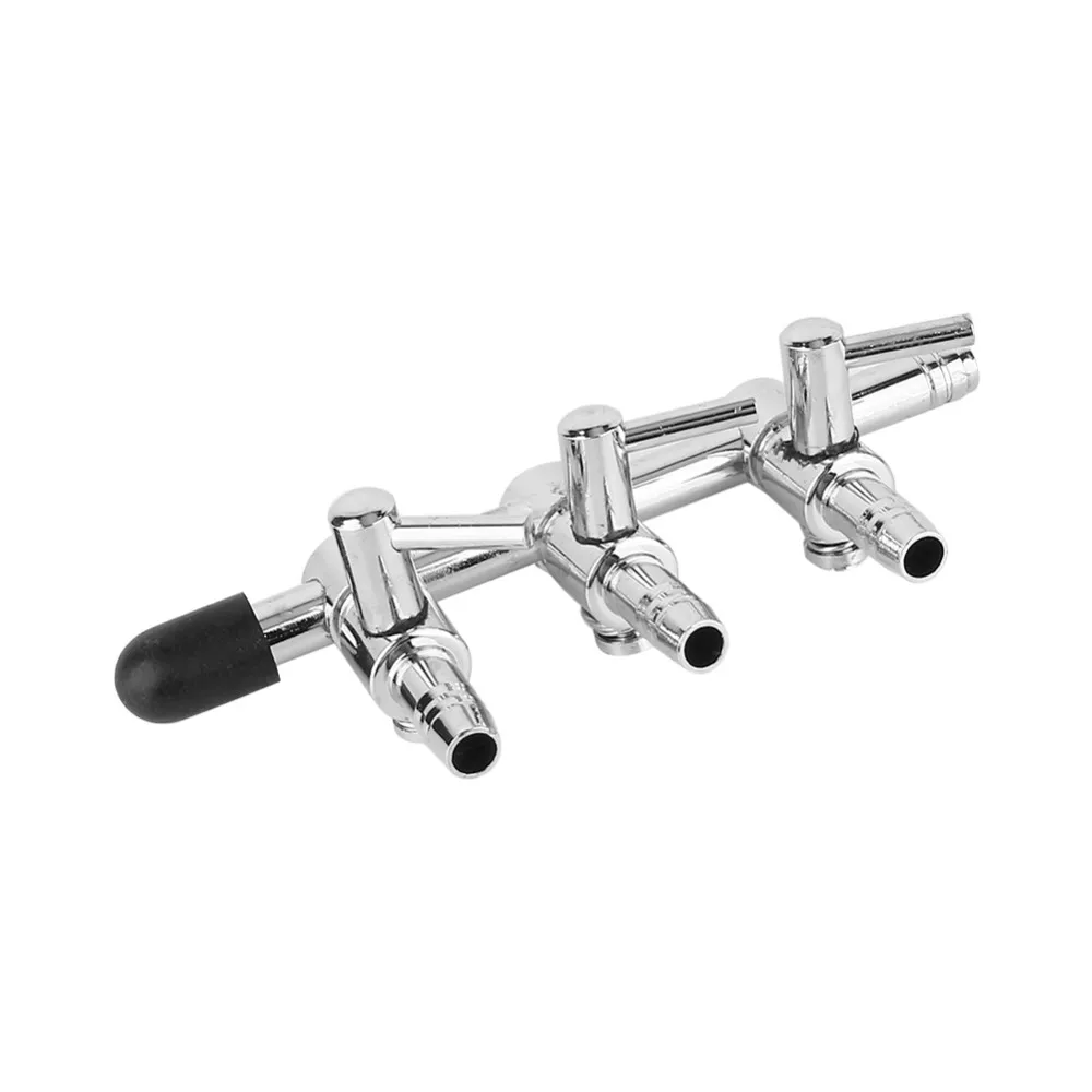 Нержавеющий воздушный разветвитель для аквариума контрольный клапан поток СО2