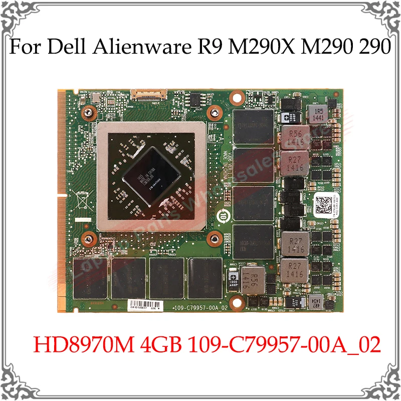 Оригинальный HD8970M HD 8970 M 4G Графический Vedio карты для Dell Alienware R9 M290X M290 290 109 C79957 00A_02