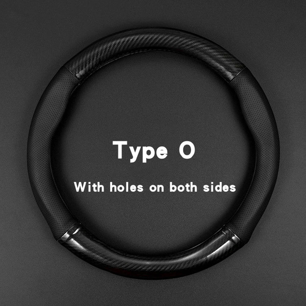 

Кожаный чехол на руль из углеродного волокна для VW, BMW, Opel, Peugeot, Hyundai, Ford, Mazda, Toyota, Honda