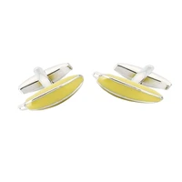 mens french shirt cufflinks studs yellow epoxy banana cuff button wedding party novelty gift high quality
