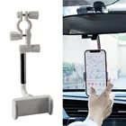 Универсальный автомобильный держатель для телефона вращающаяся на 360 Градусов Подставка для зеркала заднего вида для всех видов мобильных телефонов и моделей автомобилей