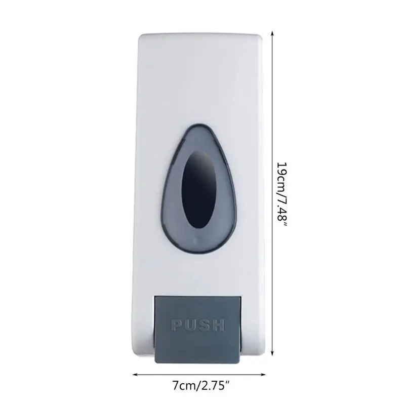 

Wall-mounted Manual Push Soap Dispenser Hand Sanitizer Shampoo Container Home