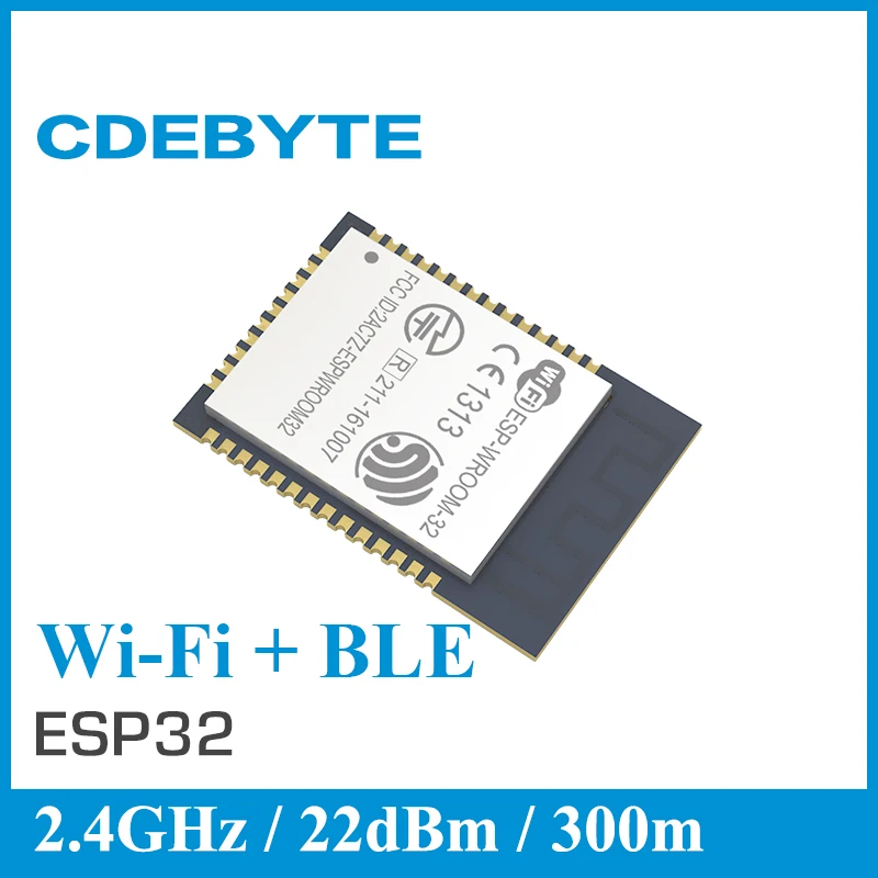 

Wifi+Bluetooth Dual Core MCU 2.4GHz Wireless rf Transceiver Low Power Ble 4.2 Transmitter 240MHz 4MB Module ESP-WROOM-32 CDEBYTE