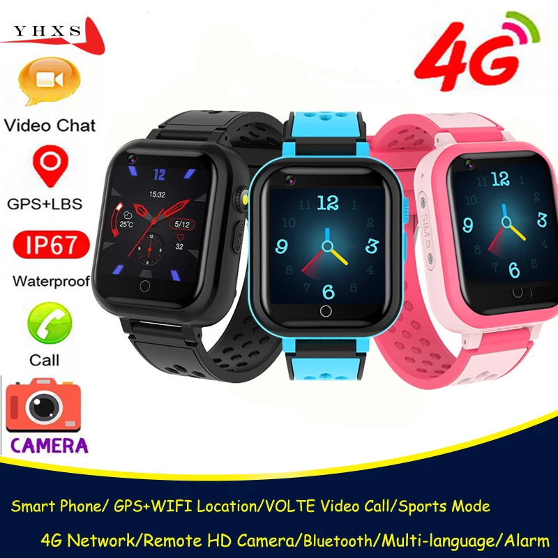 

Умные наручные часы, водонепроницаемость IP67, камера 4G, GPS, Wi-Fi, монитор видеозвонка, отслеживание местоположения, часы на телефоне Android