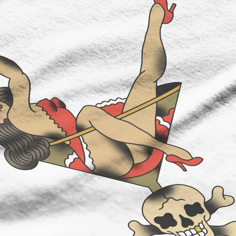 Футболка мужская с круглым вырезом винтажная тенниска из ткани рисунком в стиле