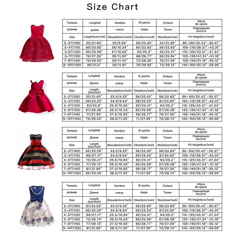 

Christmas Children Evening Party Dress Princess Flower Girl Dress First Communion Dresses New Year kids clothes vestido infantil