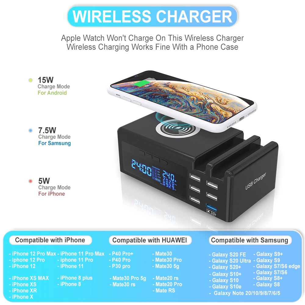 

USB, , iphone, android , , 48 , 3,0 -, 6 USB