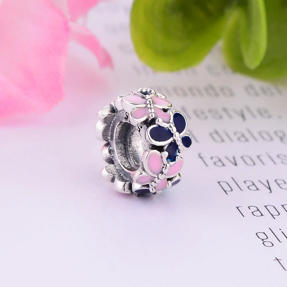 Wholesale Price New Butterfly Surrounded by Small Strings Separated Beads S925 Silver Accessories Fits Charm Bracelets DIY Gift | Украшения
