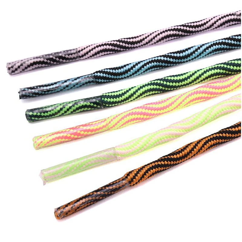 1 пара уличных спортивных круглых шнурков с волнистым узором для пеших прогулок