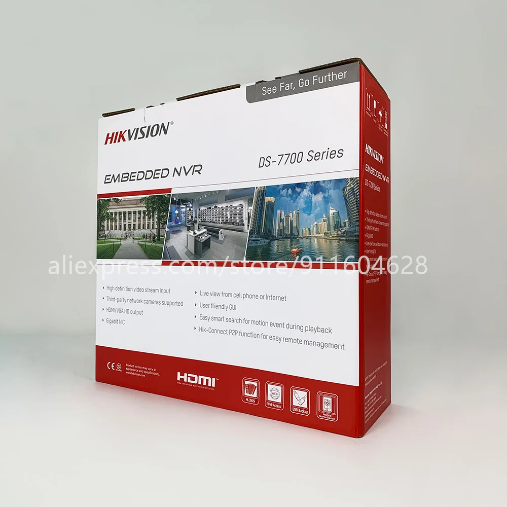 HIkvision 16ch H265 NVR 4k 16-канальная Поддержка до 8MP IP-камер DS-7716NI-K4 4 SATA | Безопасность и