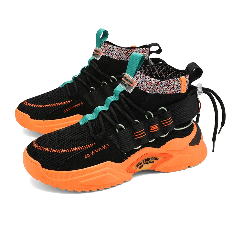 

Мужские кроссовки с высоким верхом, уличные спортивные кроссовки, размеры 39-44, Новинка осени 2020