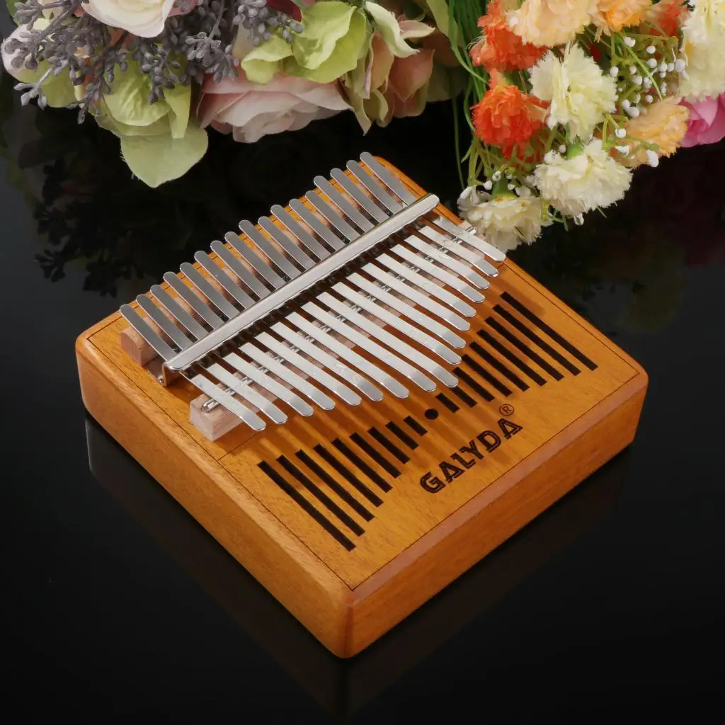 Kalimba 17 клавиш большой палец пианино красное дерево Mbira подарок с сумкой