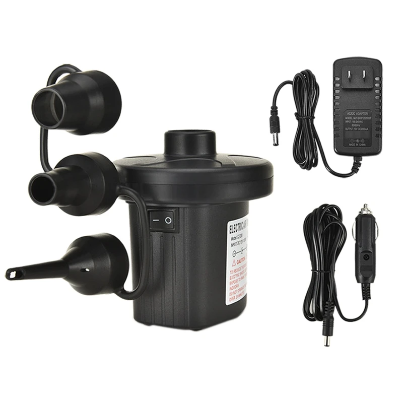 2 полосная Электрический насос для шин дефлятор воздушный 12V AC/DC матрас Отдых на