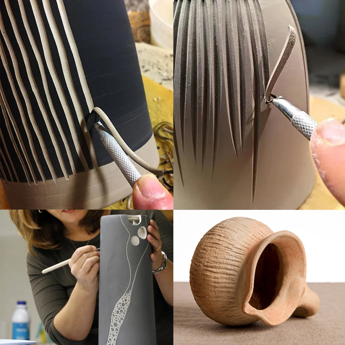 14 шт. глиняные инструменты керамические Набор для лепки сглаживающий воск резьбы