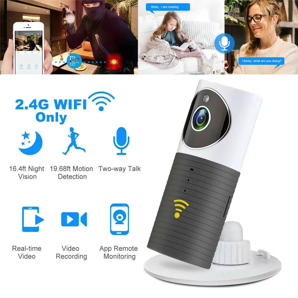 720P HD мини Беспроводной WI FI радионяня ip Камера младенческой clever dog видео доя