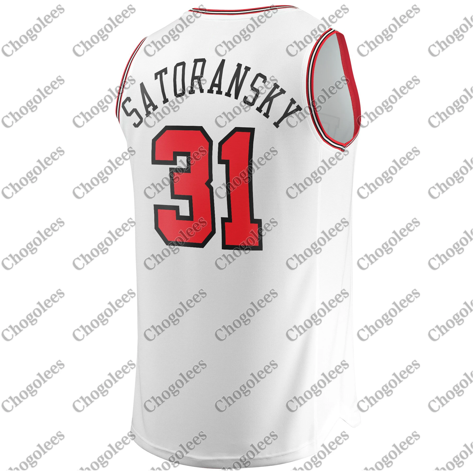 

Men Basketball Jersey Tomas Satoransky Chicago Branded Fast Break Player Jersey Association Edition White
