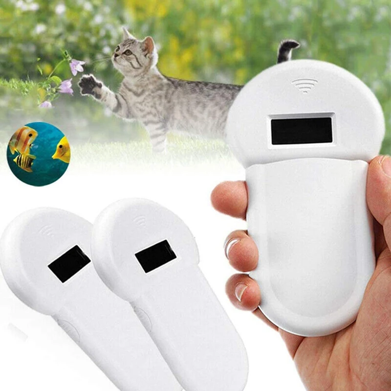 

Pet ID Reader 134.2Khz Handheld Animal Microchip LED LF Reader, Portable Microchip Scanner for Animal/Pet/Dog/Cat/Pig