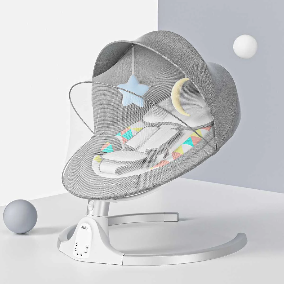 Baby Smart Electric Baby Cradle Crib Chair Baby Bouncer Calm Chair bluetooth With Belt Remote Control