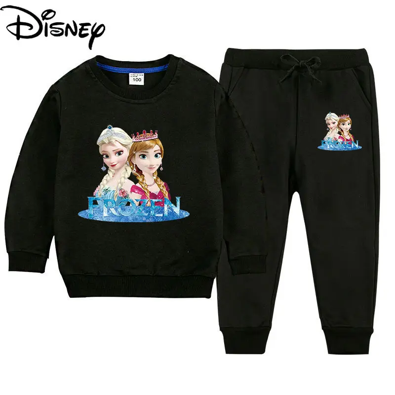 

Disney Fashion Spring and Autumn Cute Cartoon Animation Sports Clothes Casual and Comfortable Two-piece Cotton Children's Suit