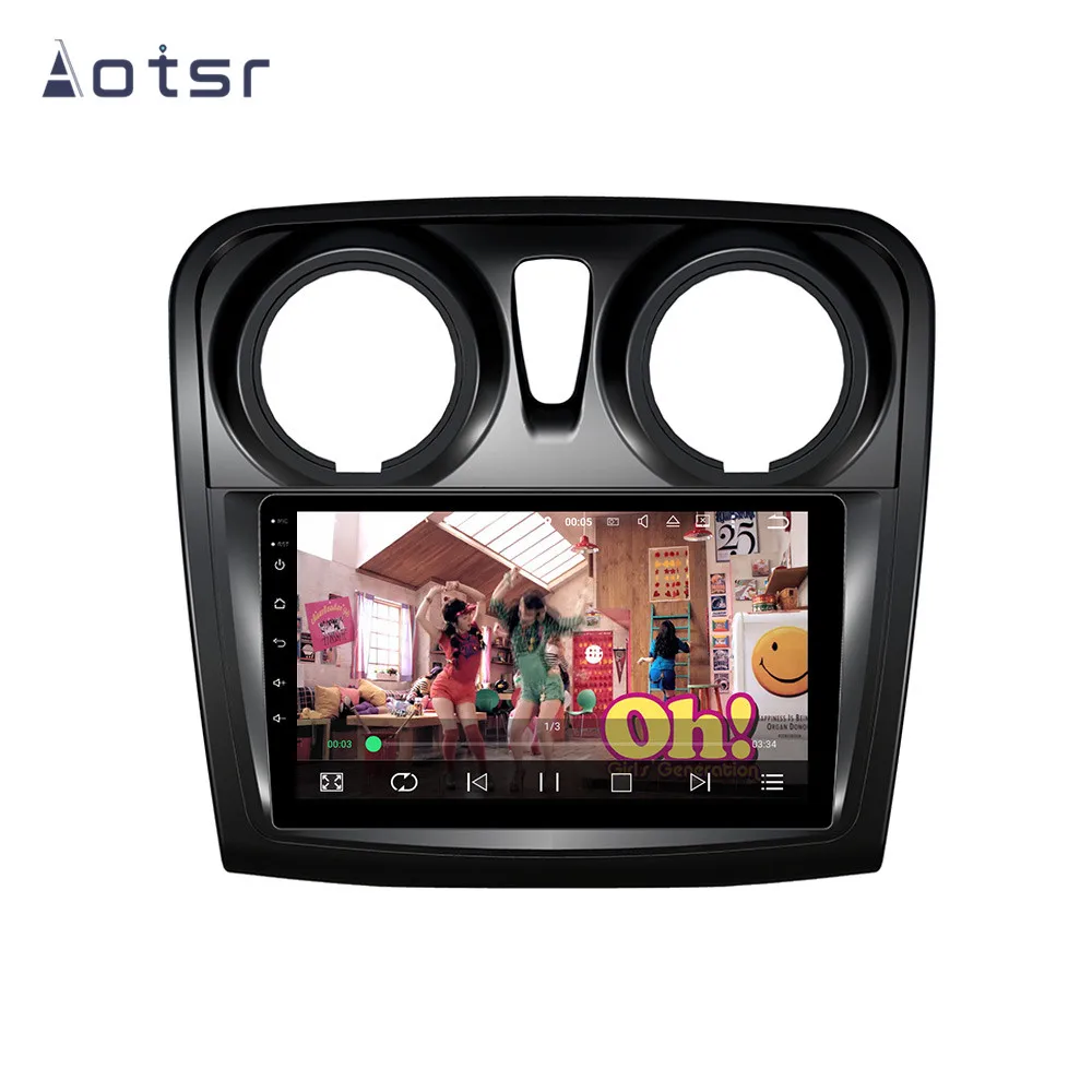Автомобильный GPS-навигатор DSP Android 9 без автомобильного DVD-плеера для Renault Sandero/Logan