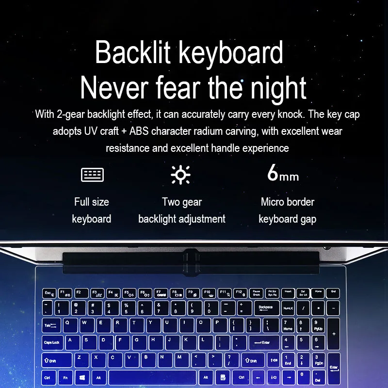 Intel Core i7 4500U Gaming Laptop Ultra-thin Full Screen Notebook Office Work 2 orde  Laptops 15.6 inch Large Screen PC Compute