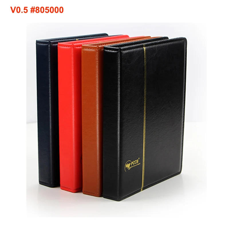 3 отверстия PCCB MINGT MICRO.V0.5 Альбом для монет вяжущих веществ кожзам карман