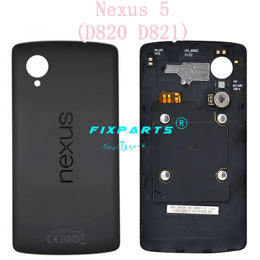 Для LG Google Nexus 5X задняя Батарея крышка D820 D821 задний Чехол двери Корпус шасси Замена Запчасти для LG Nexus 5 Батарея крышка