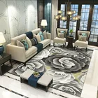 3D коврики с китайским цветочным принтом, ковер для гостиной, дивана, большие коврики, коврики для спальни, прикроватного столика, балкона, коврики для украшения дома