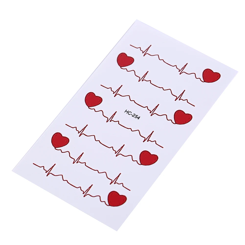 Временные татуировки ЭКГ для мужчин и женщин мужские любимые сексуальные товары