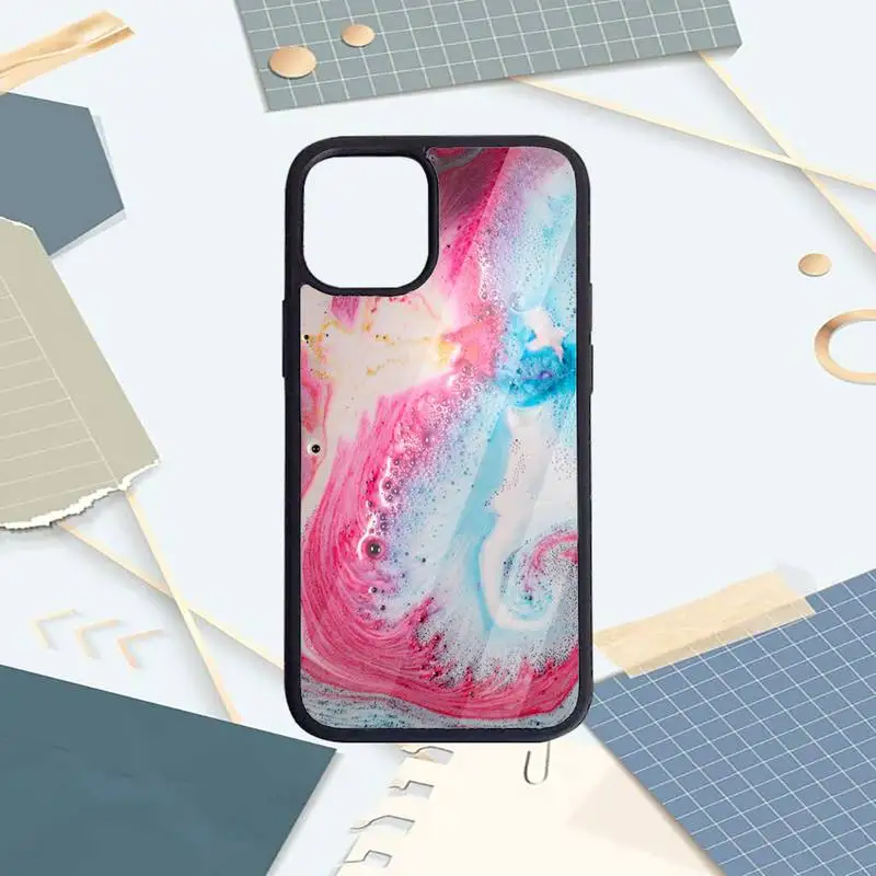 

color foam aesthetics pattern Phone Cases PC For iPhone 11 12 pro XS MAX 8 7 6 6S Plus X 5S SE 2020 XR