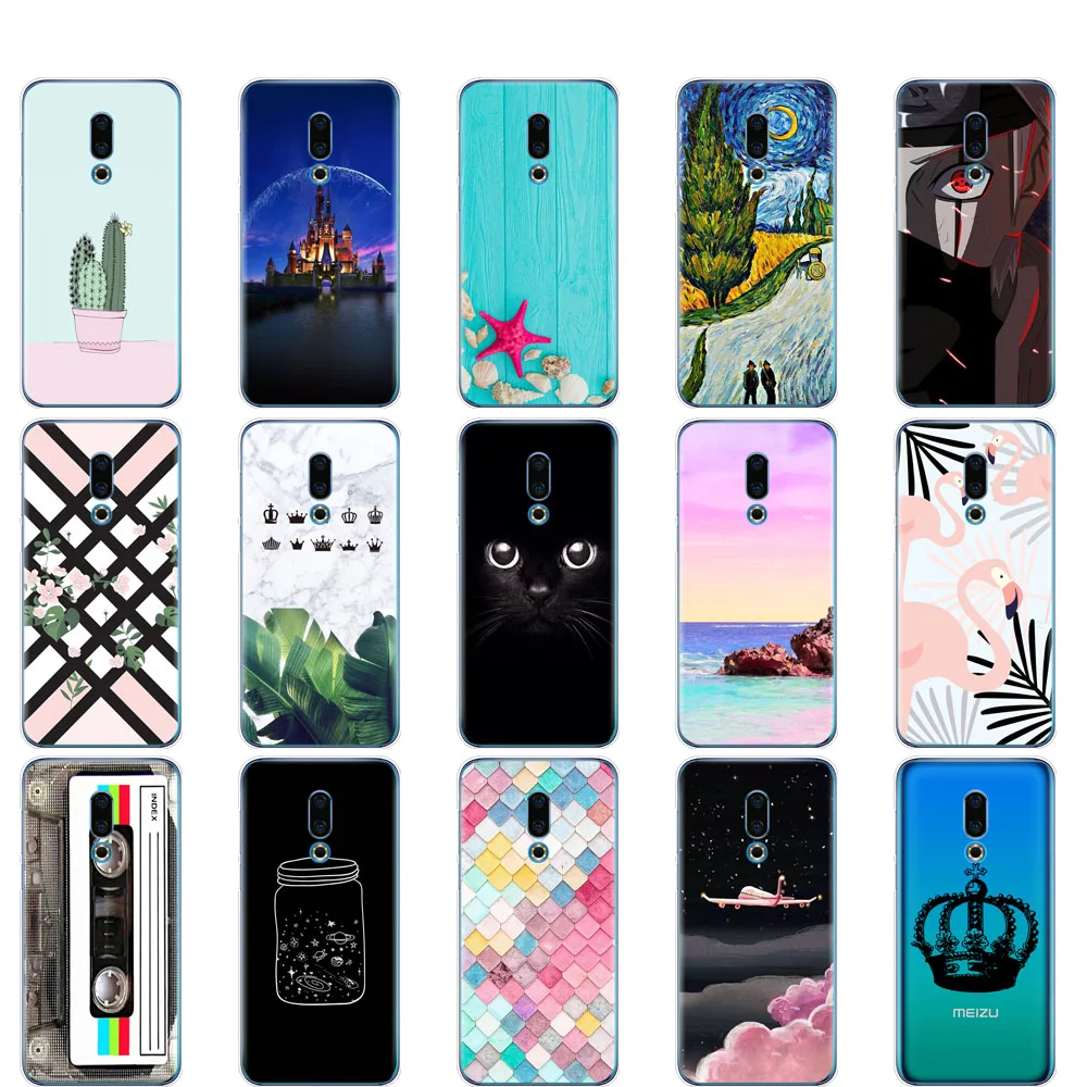 Чехол для Meizu 16th чехол 6 0 дюйма силиконовый телефона Plus coqa 5 Мягкий бампер из ТПУ с