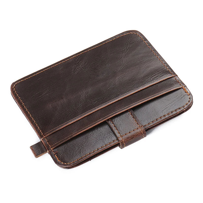 

Men's Faux Leather Small ID Credit Card Business Wallet Holder Slim Pocket Case