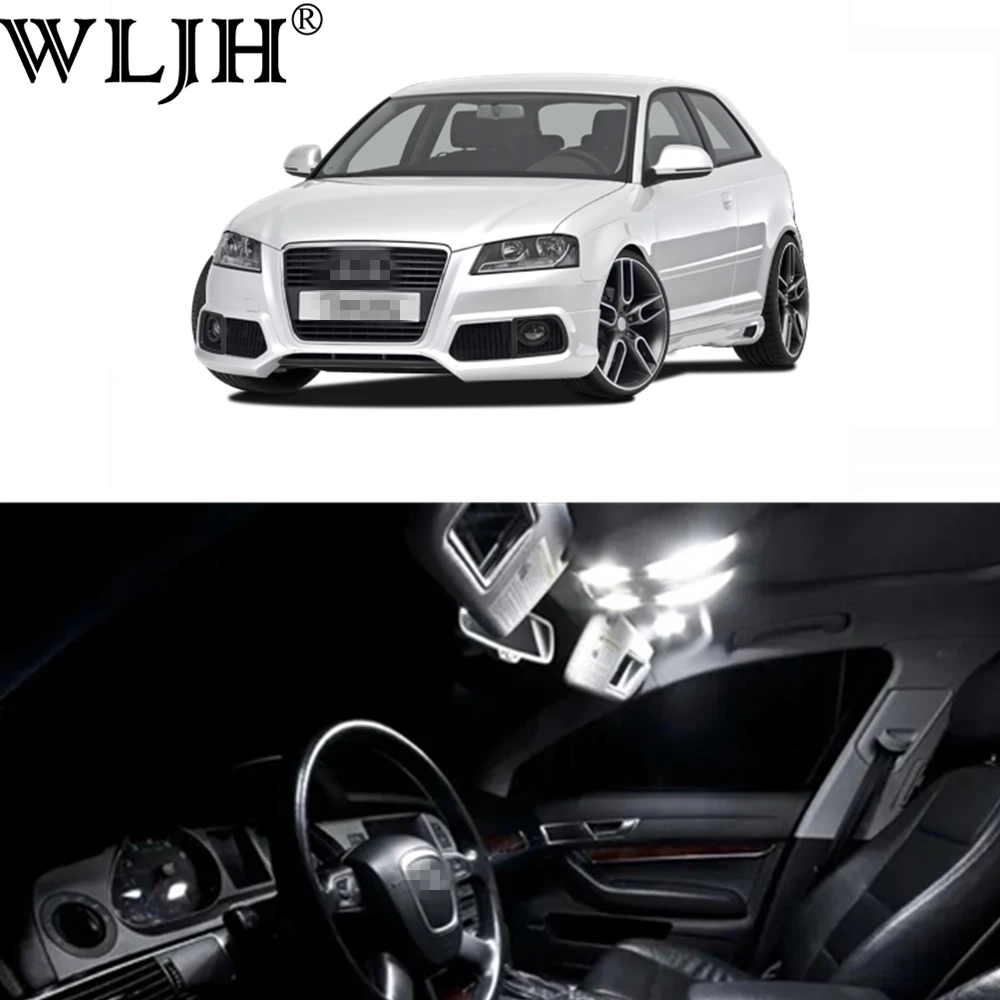 WLJH 12x Canbus Error Free Купол Карта зеркала заднего вида подсветки перчаточного ящика
