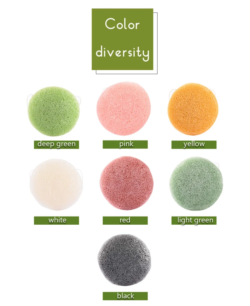 

New 6 Colors Sponge Puff Soft Facial Fiber Makeup Wash Pad Cleaning Sponge Face Makeup Wash Pad Cleaning Sponge Puff Exfoliator
