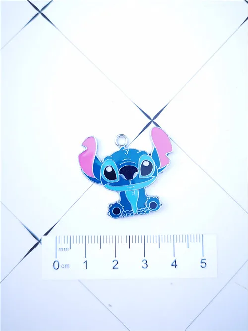 10 шт. ожерелье из мультика цепочка для ключей эмалированные бусины металлическая