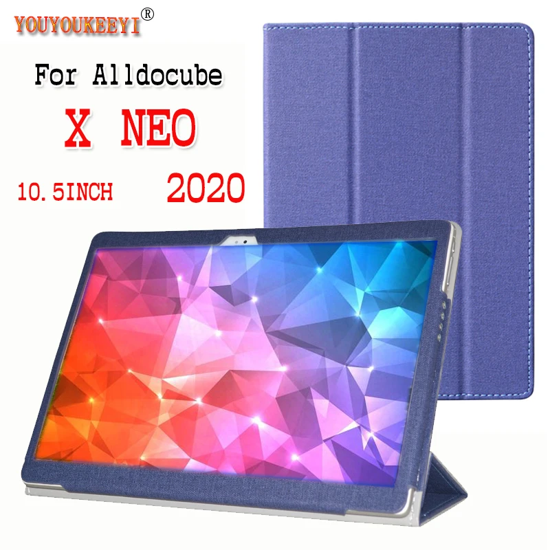 

Case For Alldocube X NEO 10.5inch 2020 Tablet Full Coverage Anti-collision Protection Tri-Fold Stand Cover For Cube X Neo +gift