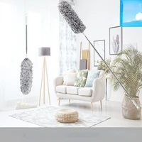 extendable feather duster telescopic pole household dust brush cleaner microfiber duster washable dust rmover cleaning tool