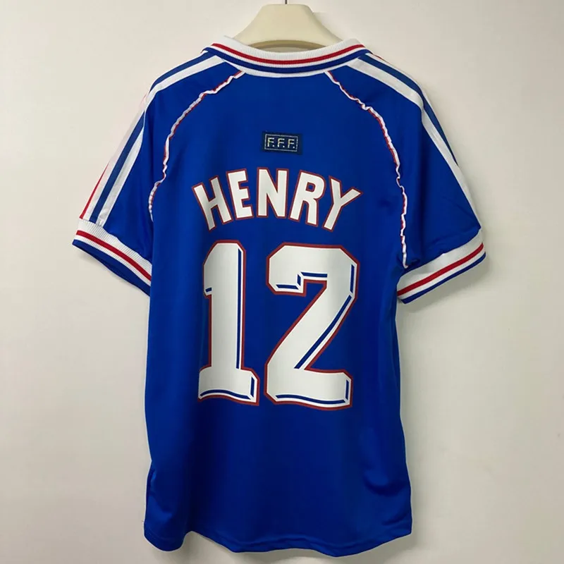 

Classic retro 1998 ZIDANE 10 HENRY 12 retro shirt T-shirt