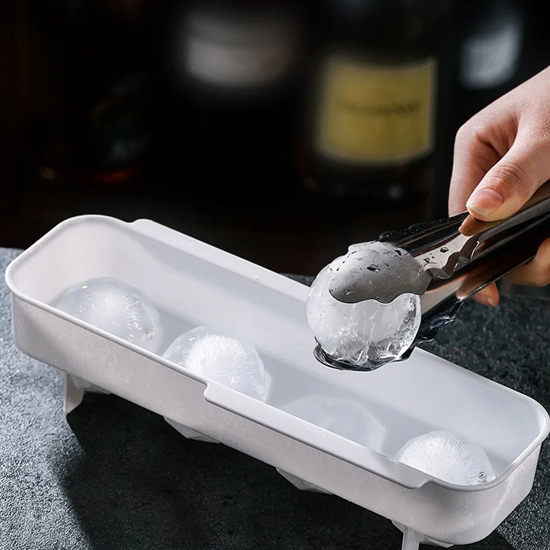 Новая круглая форма для кубиков льда коктейлей Пластиковая сделай сам лоток