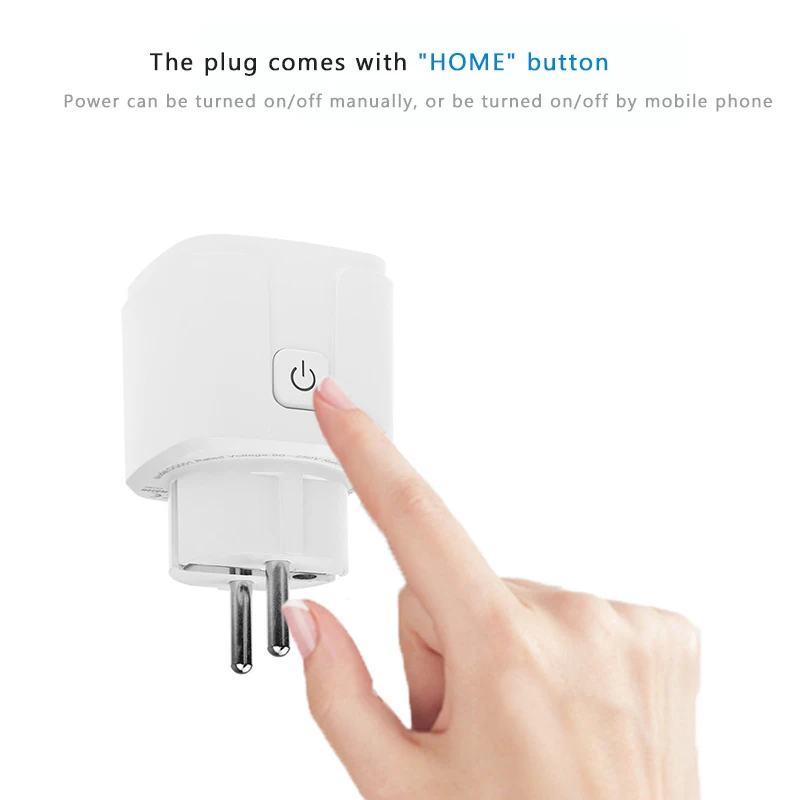 

Tuya WiFi Smart Plug EU Adaptor Wireless Remote Voice Control Power Energy Monitor Outlet Timer Socket For Alexa Google Home