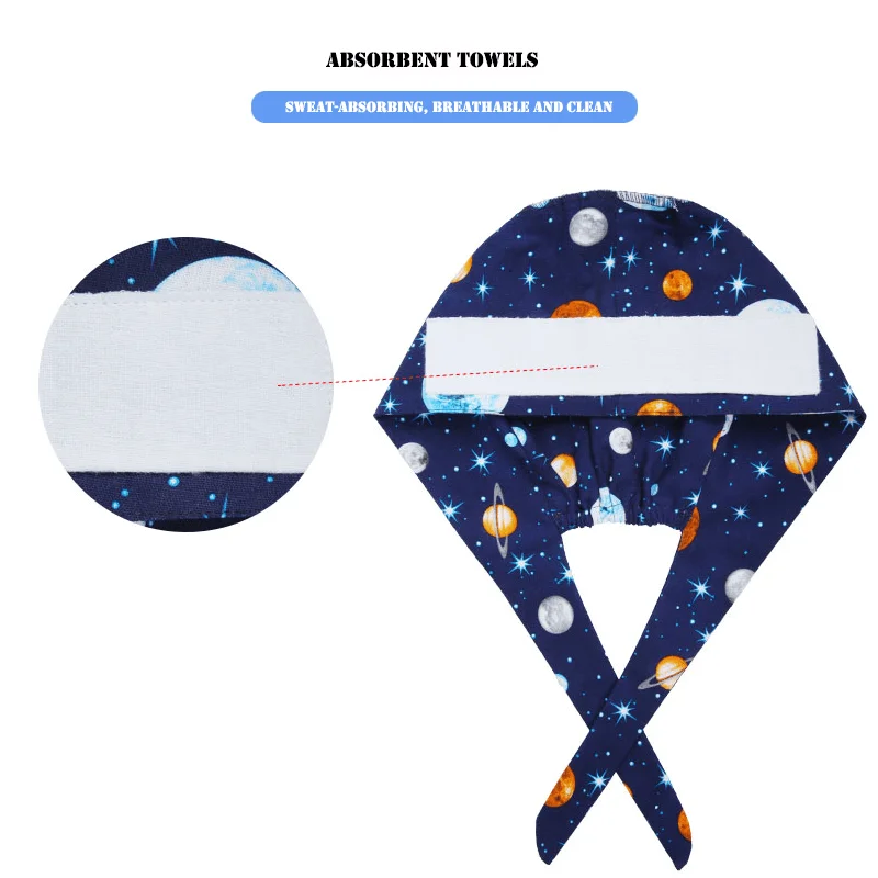 Шапки для шеф повара пылезащитные шапки из 100% хлопка с рисунком черного кота