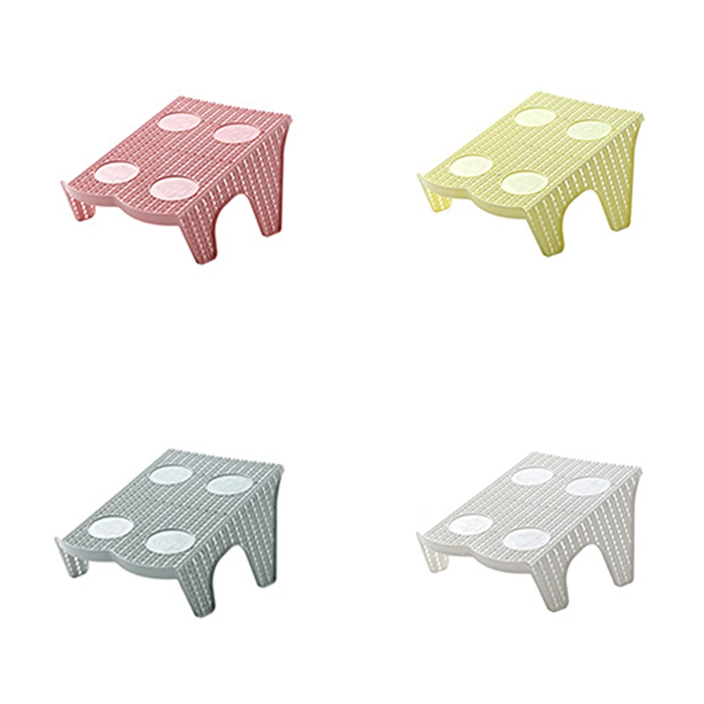 Креативная пластиковая стойка для обуви двухрядная супернепроницаемая полка