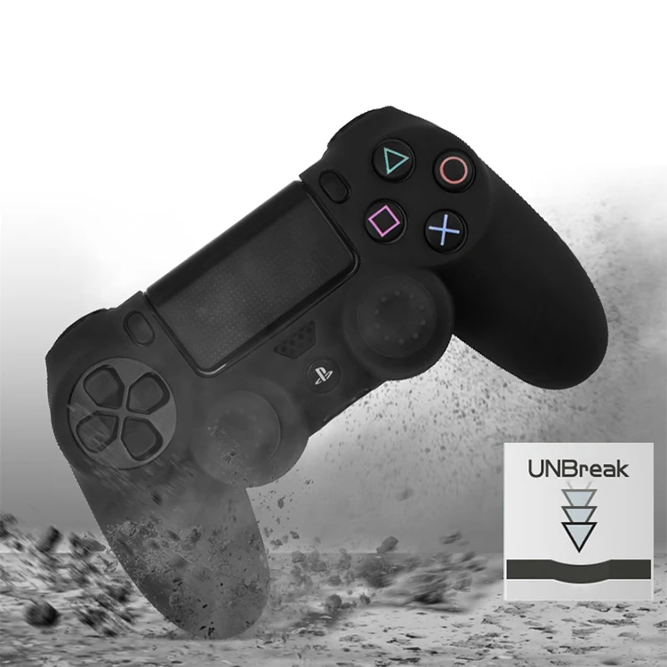 Мягкий гибкий силиконовый чехол, защитный чехол для Playstation 4 PS4 Pro Slim, светодиодный светильник, наклейка, 2 шт., ручка+ светодиодный чехол