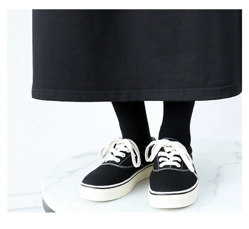 

[EAM] High Elastic Waist Black Brief Pocket Long Casual Half-body Skirt Women Fashion Tide New Spring Autumn 2021 1DE1282