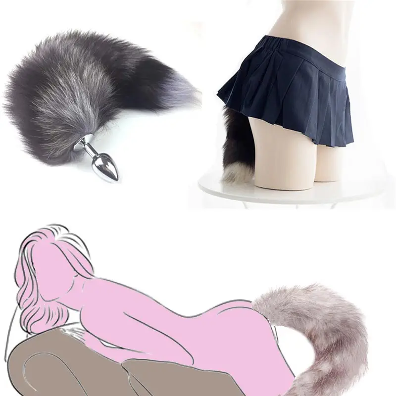 Loverkiss Хвост лисы анальная гладкая шерстяная пробка для задницы Игрушки для секса для женщин BDSM Взрослые игры Продукты.